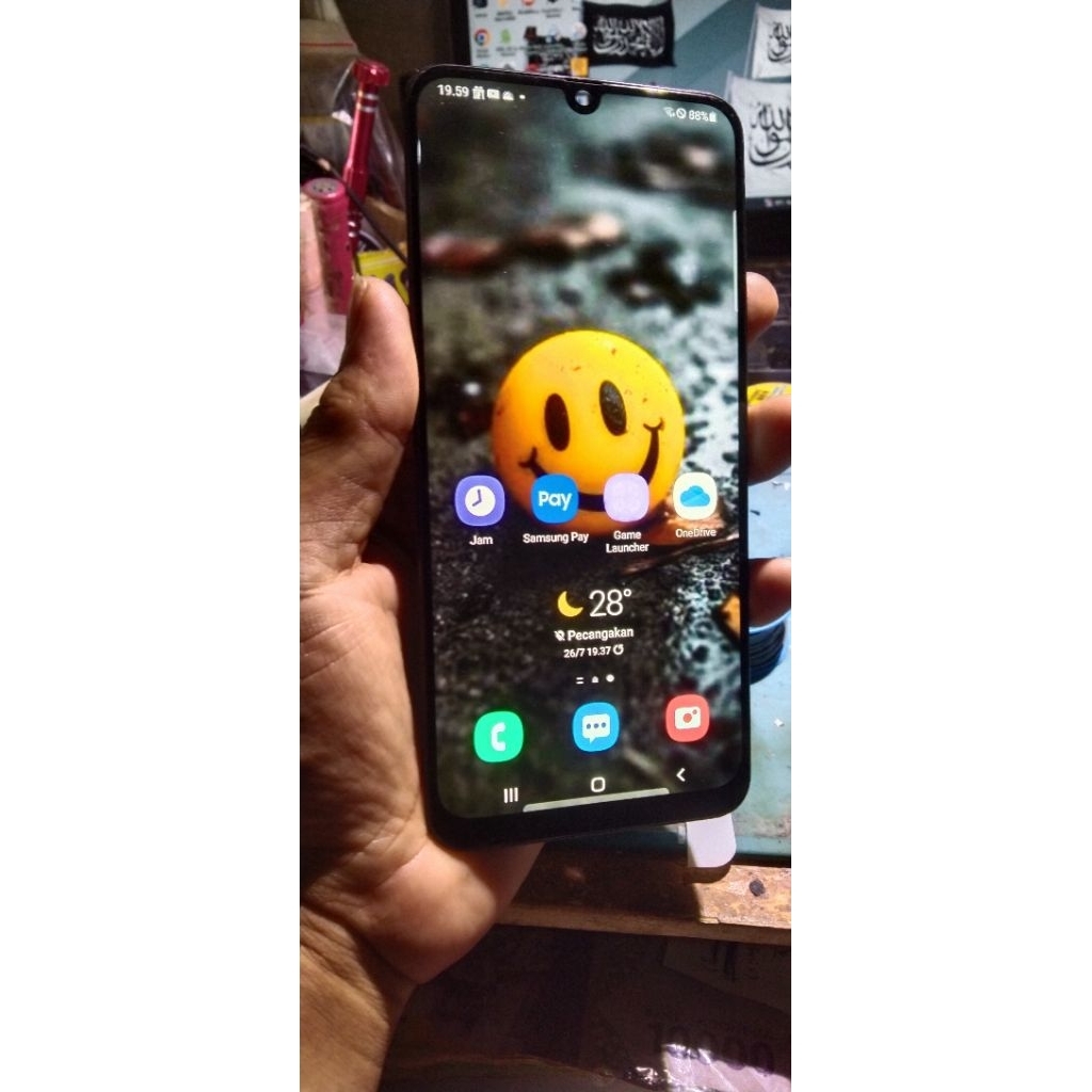 lcd+frame samsung a50 copotan normal