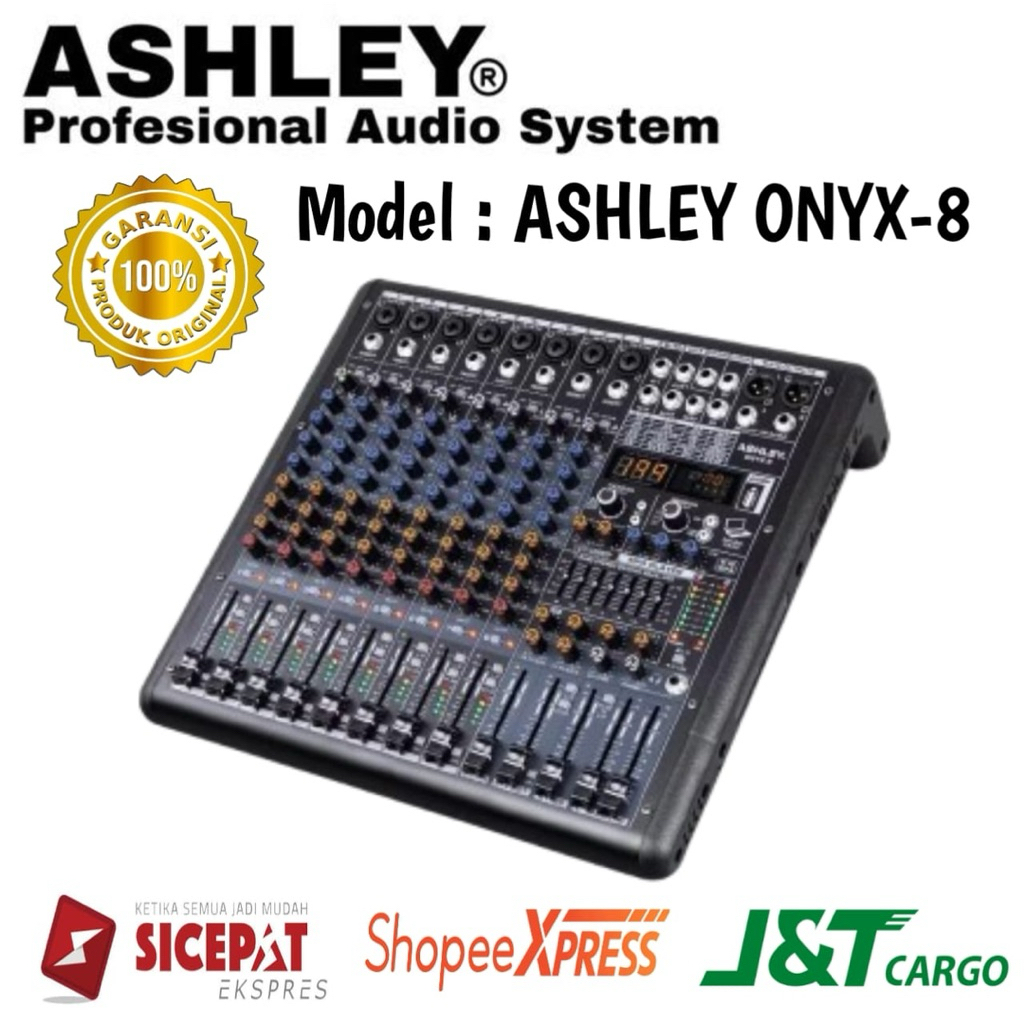 Mixer Ashley Onyx 8 Original Mixer ashley 8 Channel Bluetooth Usb