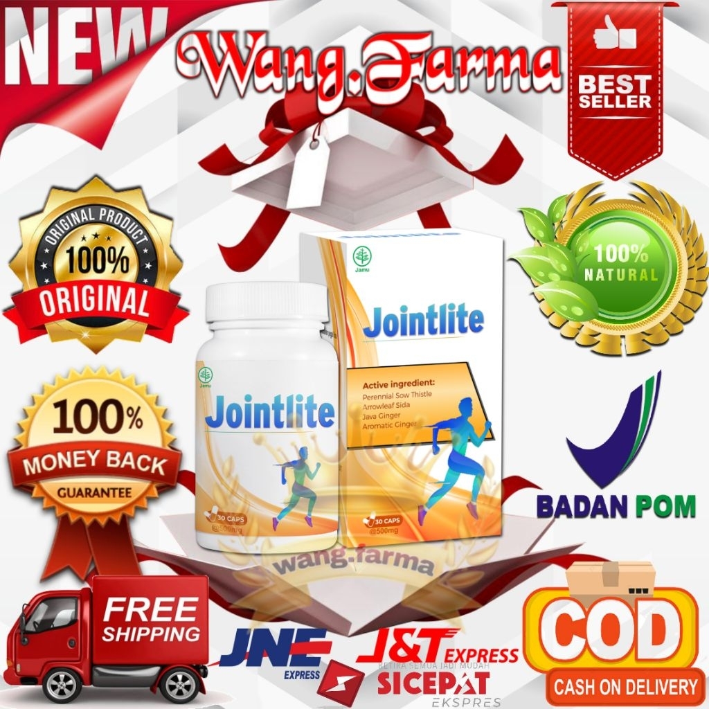 JOINTLITE Asli Original - Obat Tulang Dan Nyeri Sendi Serta Pegal Linu ( 30 Kapsul ) Lulus BPOM Di J