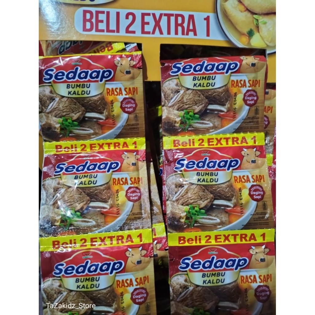 

Kaldu sedap renceng 18sct x 9gr