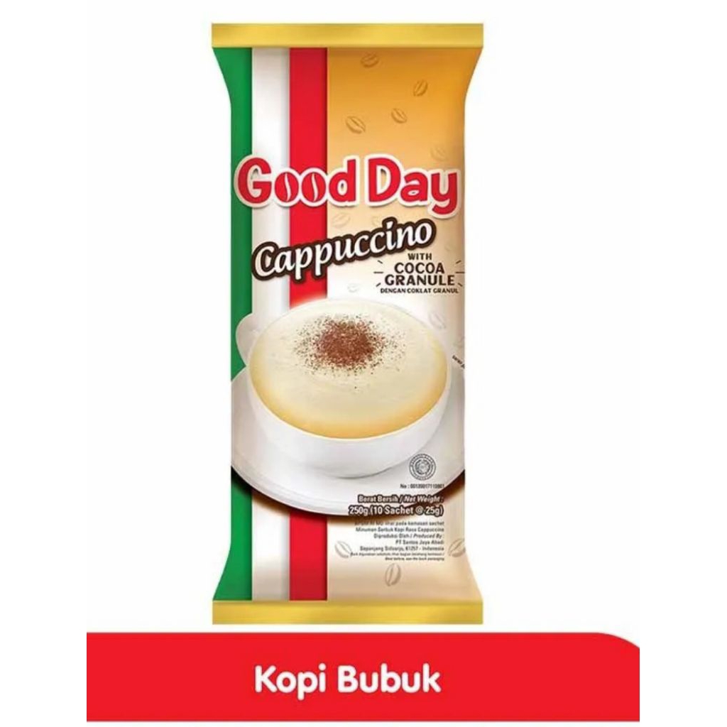 

KOPI INSTAN GOOD DAY CAPUCINO 5 SACHET