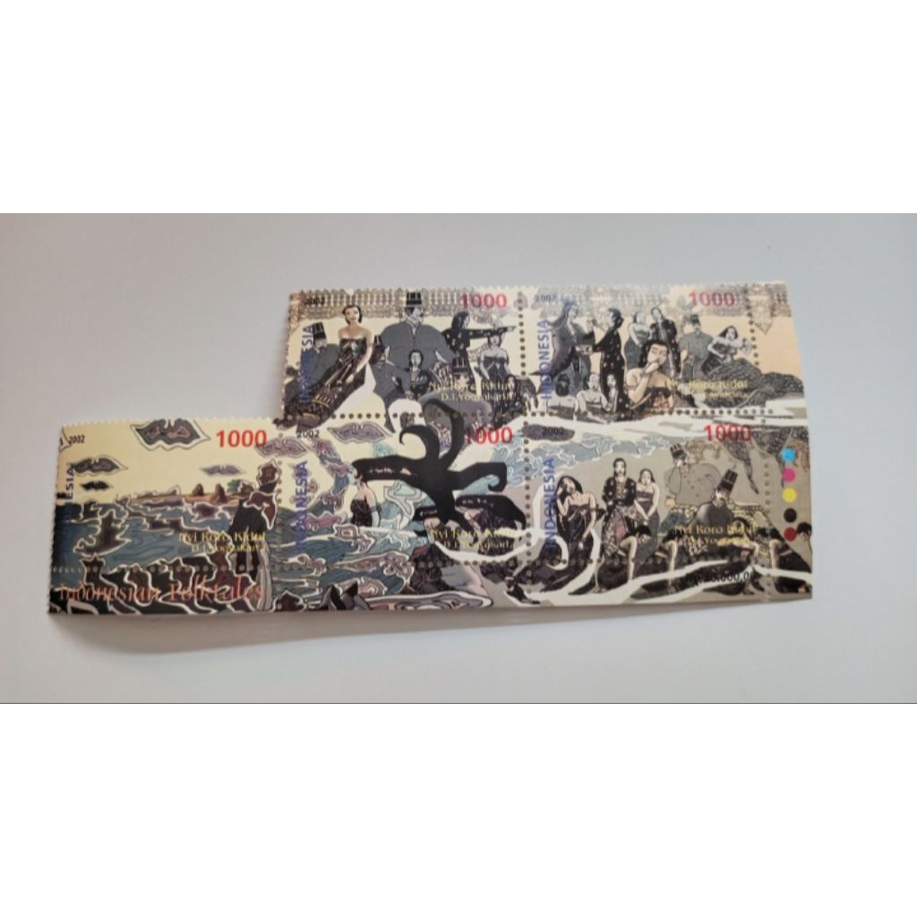 

5 pcs Perangko Seri Cerita Rakyat Indonesia Folktates / Nyi Roro Kidul Tahun 2002