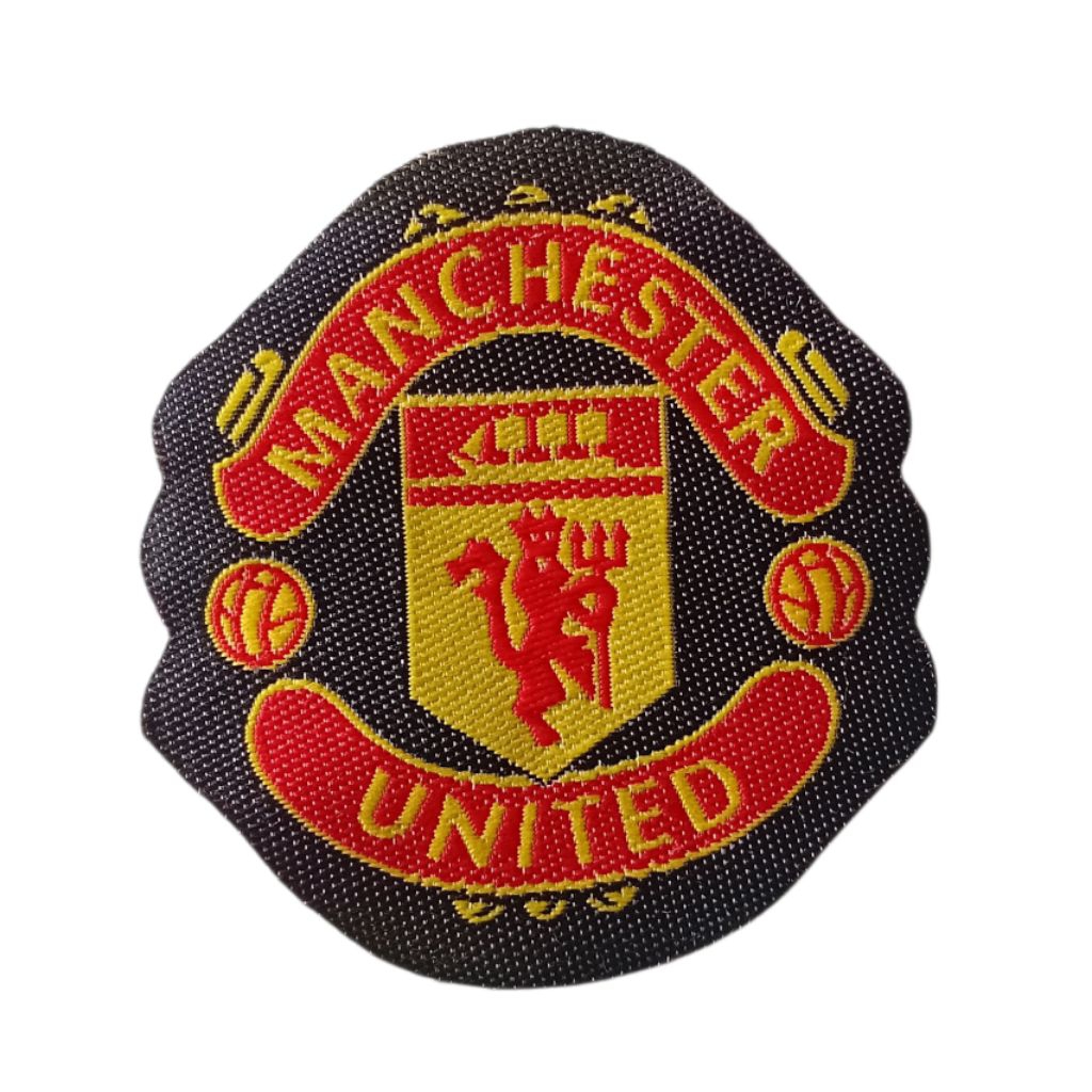 iron patch woven Manchester united Black