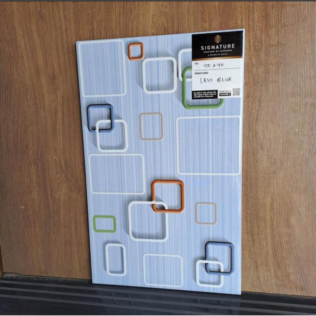 keramik dinding mulia signature 25x40 LEVI BLUE