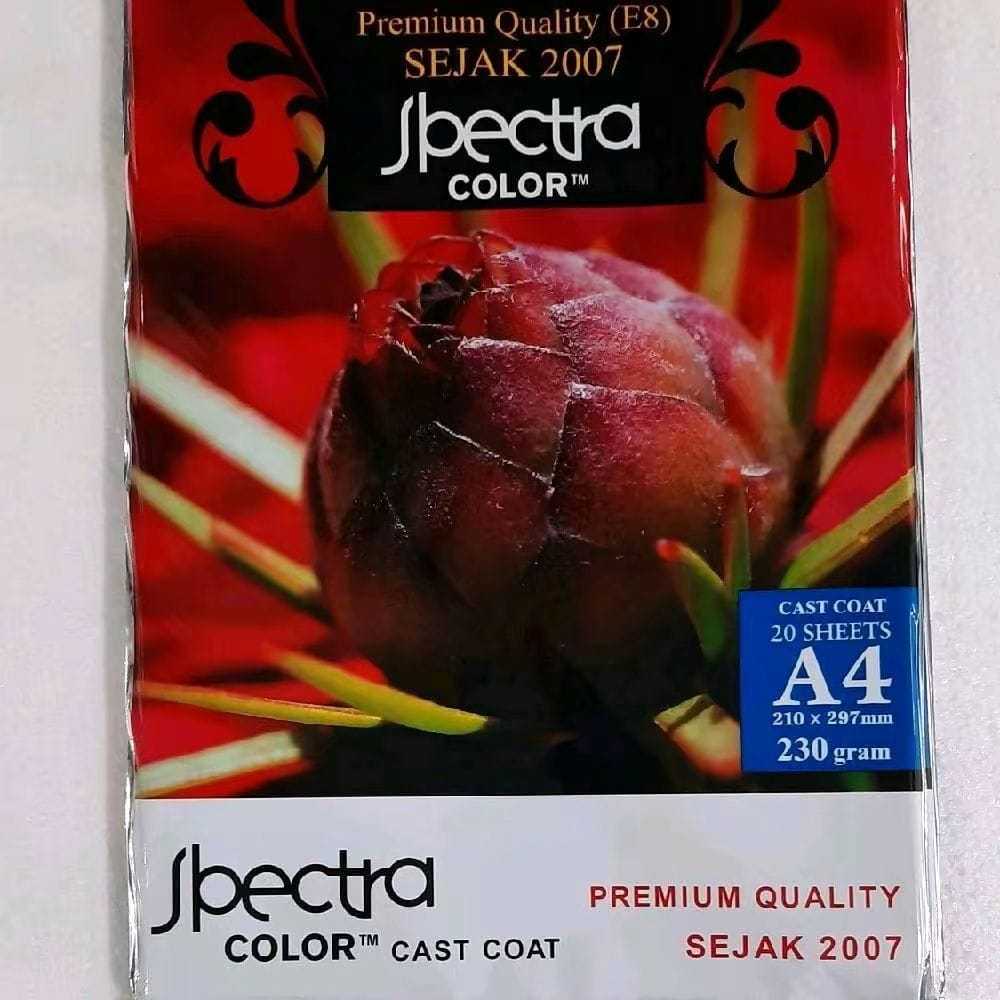 

PHOTO PAPER SPECTRA GLOSSY [A4 /230 GSM/ 20 SHEETS]