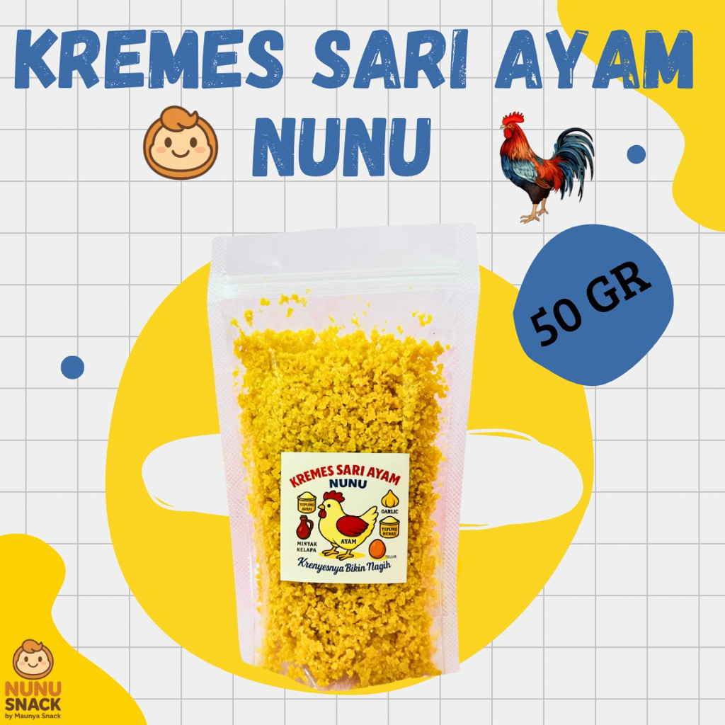 

Kremes Sari Ayam Nunu 50gr
