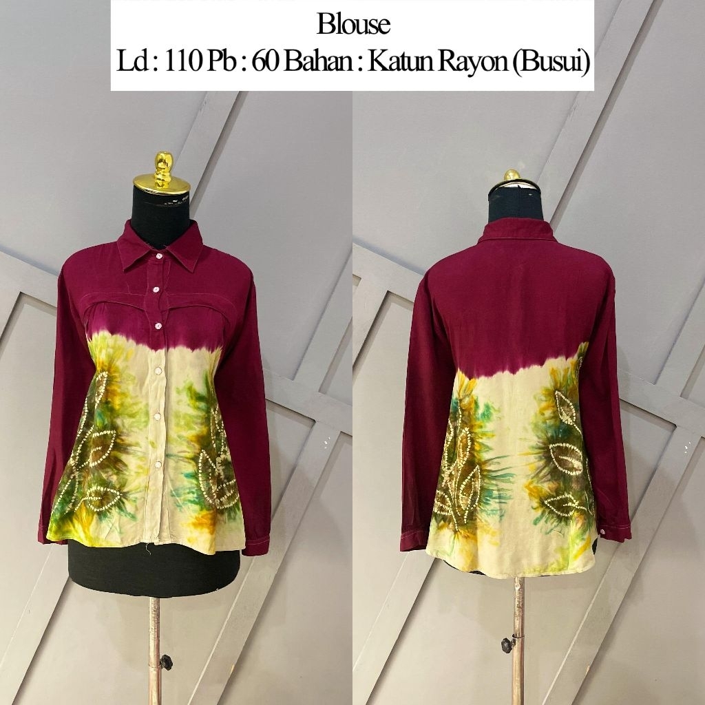 blouse sasirangan
