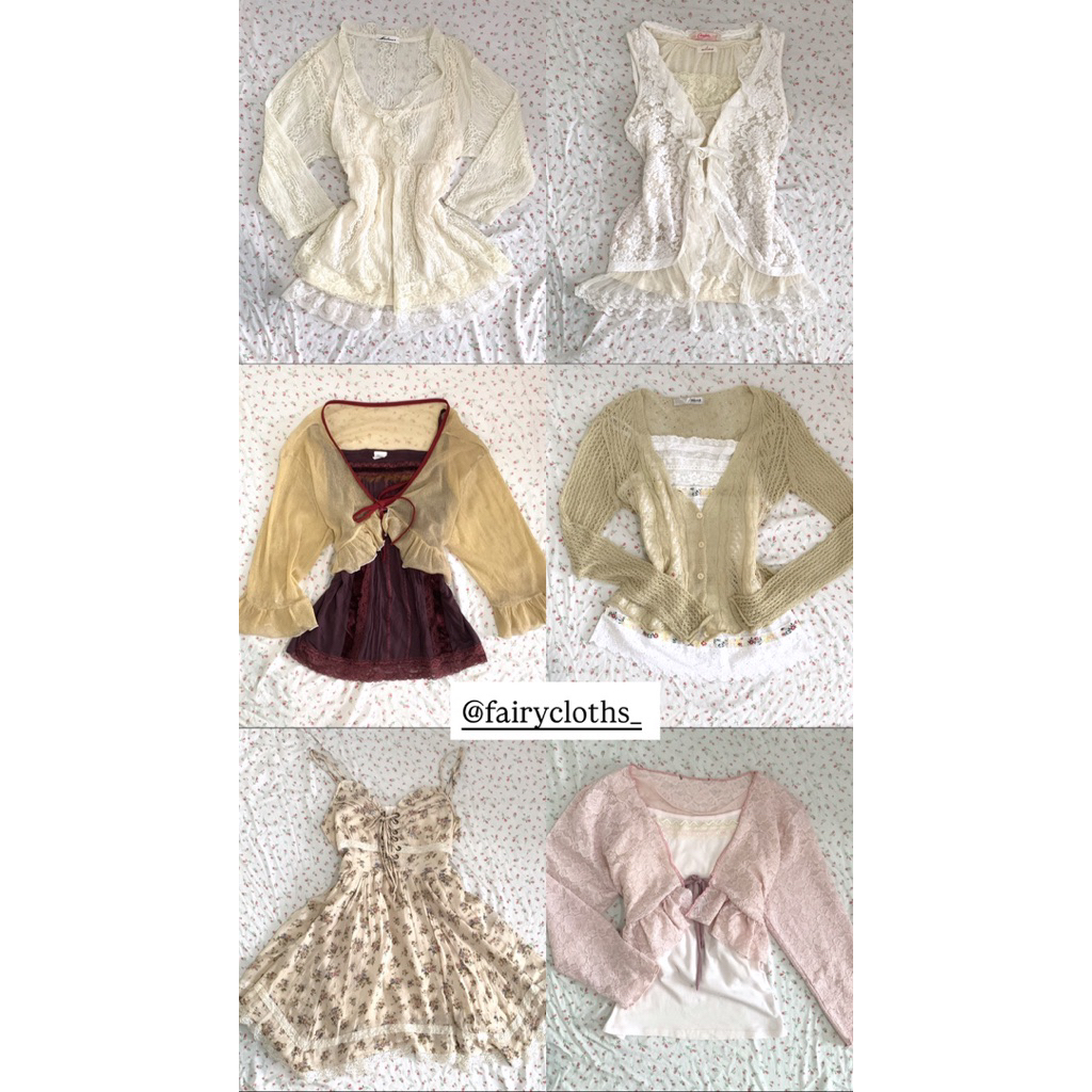 preloved mori kei , sawako , vintage , shoujou girl outfit
