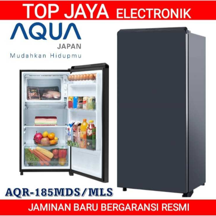 KULKAS AQUA 1 PINTU AQR-185MDS MLS 145 LITER/LEMARI ES 1 PINTU AQUA/LEMARI ES AQUA 1 PINTU