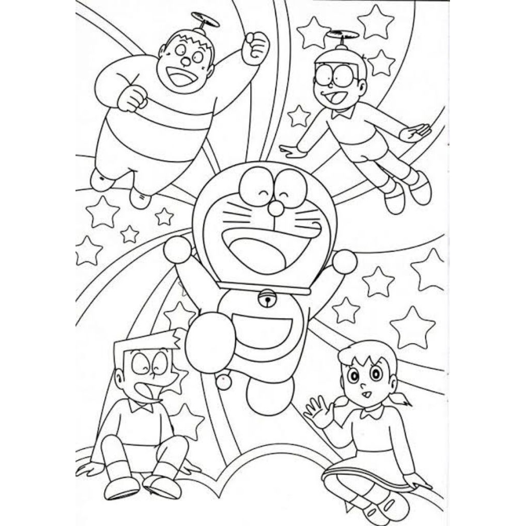 

Gambar Mewarnai Tema Doraemon 20 Lembar Ukuran A4