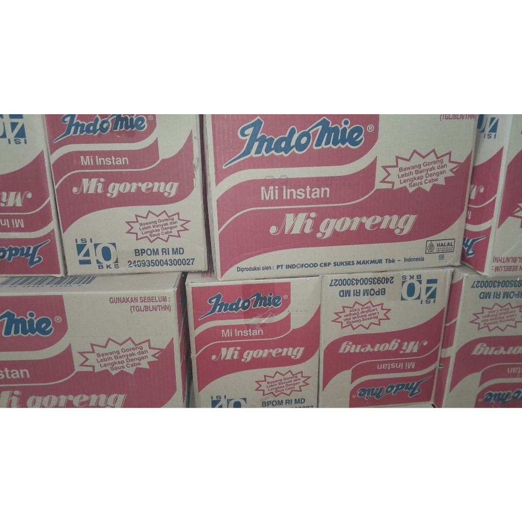 

Indomie goreng 40 pcs 1 dus