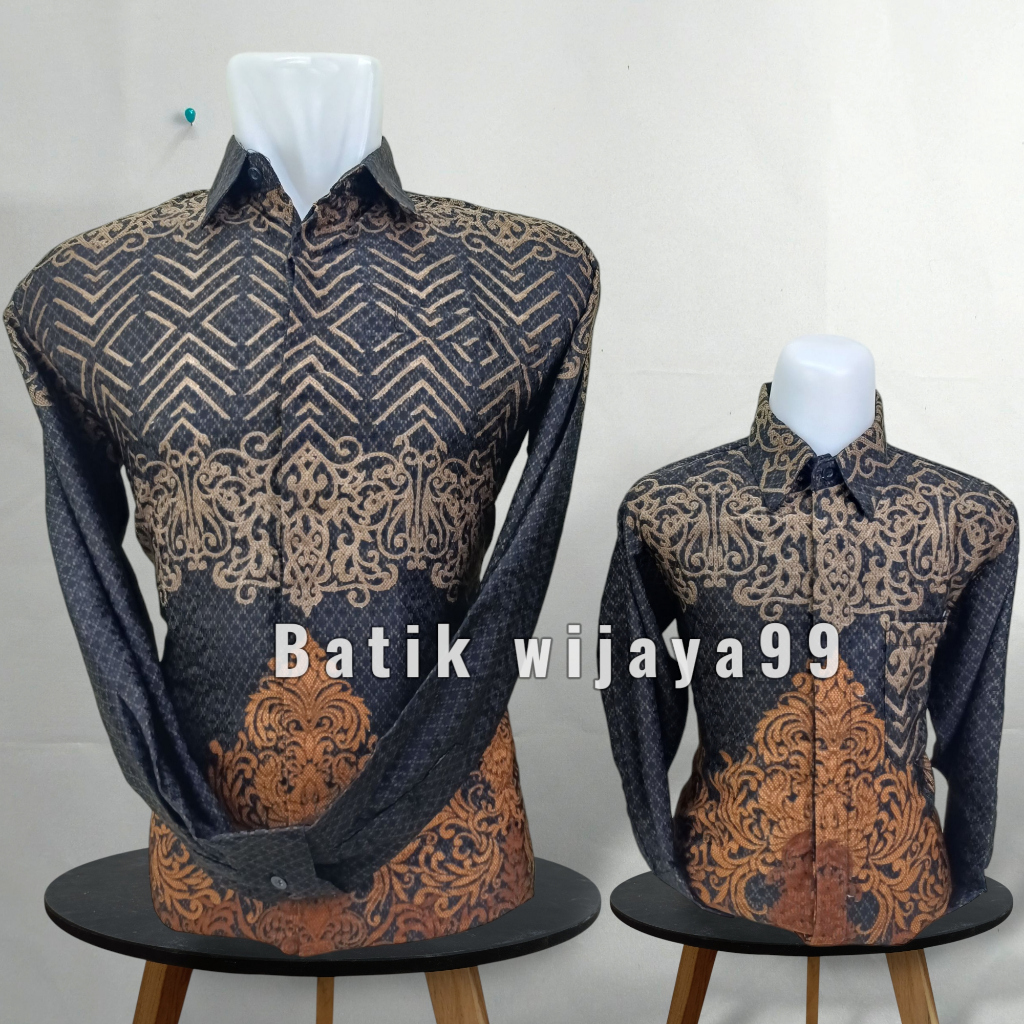 batik doby couple ayah anak new songket  moderen original / batik doby pria / batik anak laki laki c