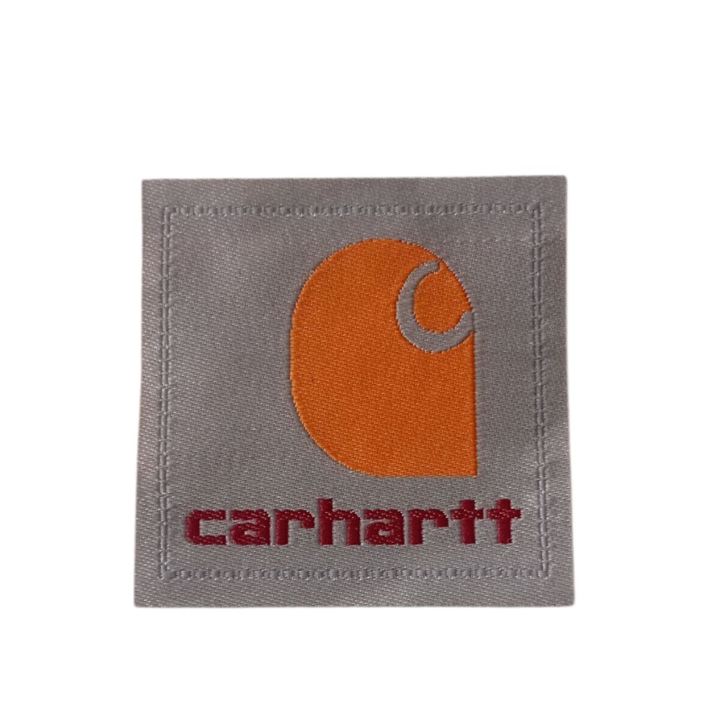 iron patch woven carhartt Grey