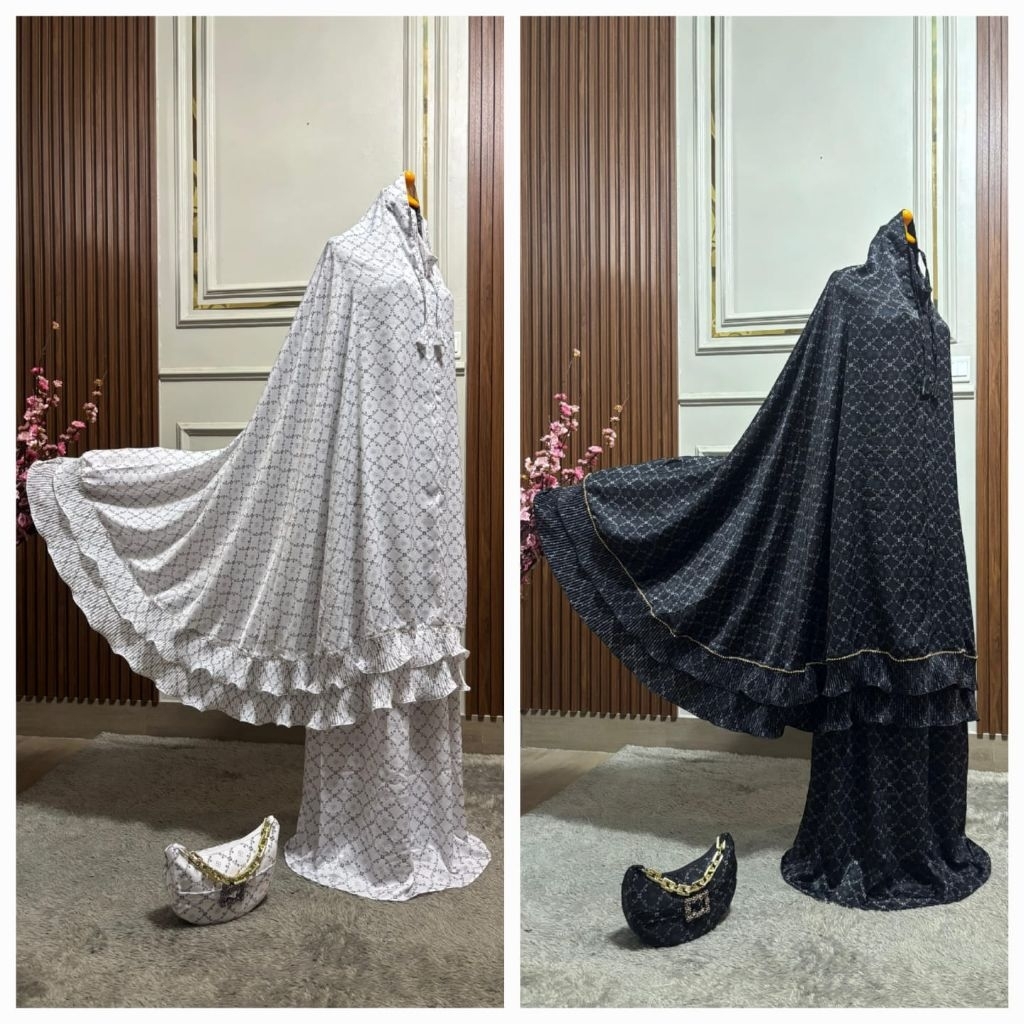 Mukena Plisket Mewah Jumbo Kalula