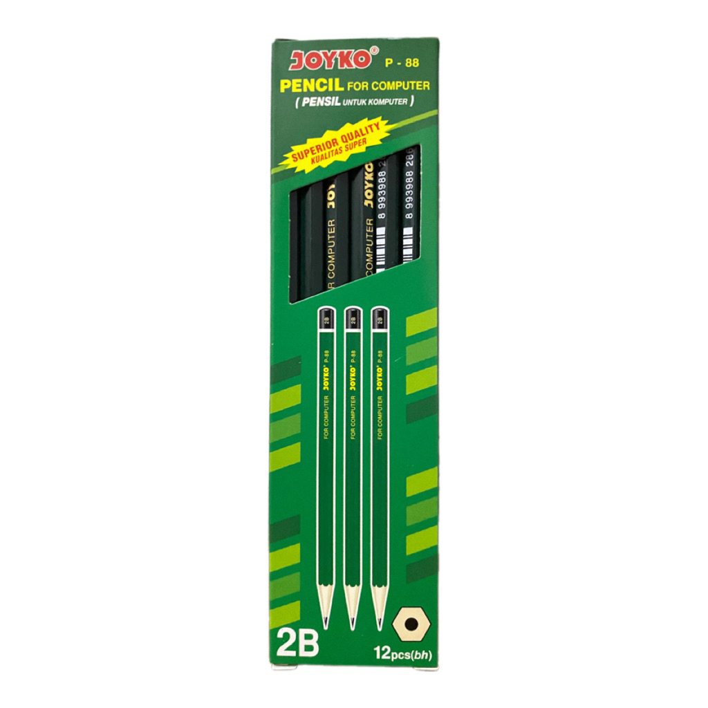 

Pensil Joyko 2B isi 12pcs (pensil untuk komputer) P-88