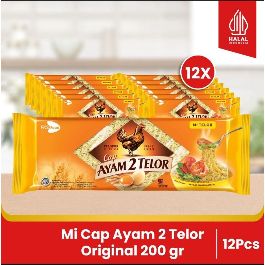 

FKS FOOD || Paket Bundling - Mi Cap Ayam 2 Telor - Original - 200gr - 12pcs