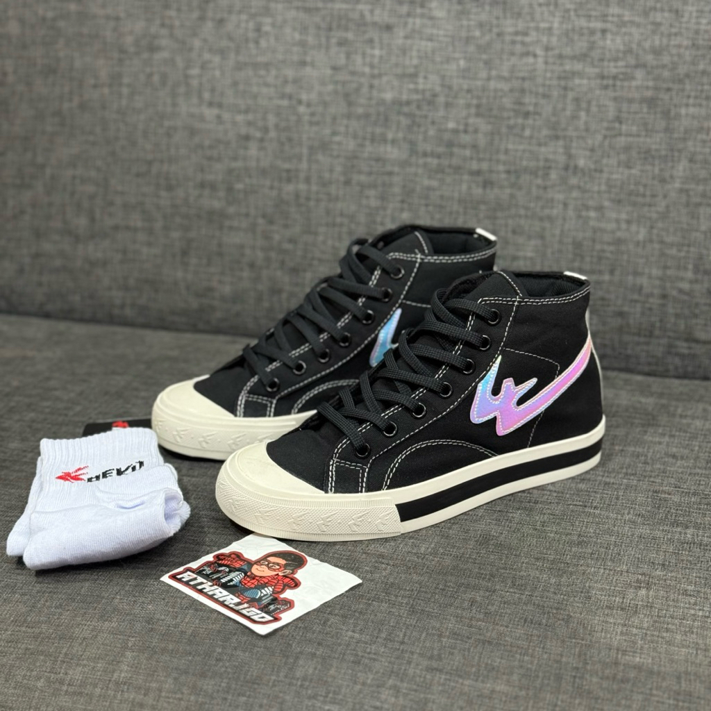 Sepatu Sneakers Aeko Tatto Rainboiw High made in indonesia