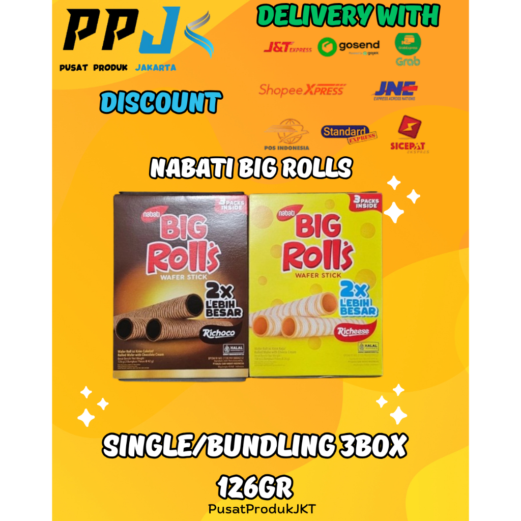 

Nabati Big Roll's 126g Box(Single/Bundling 3Box)