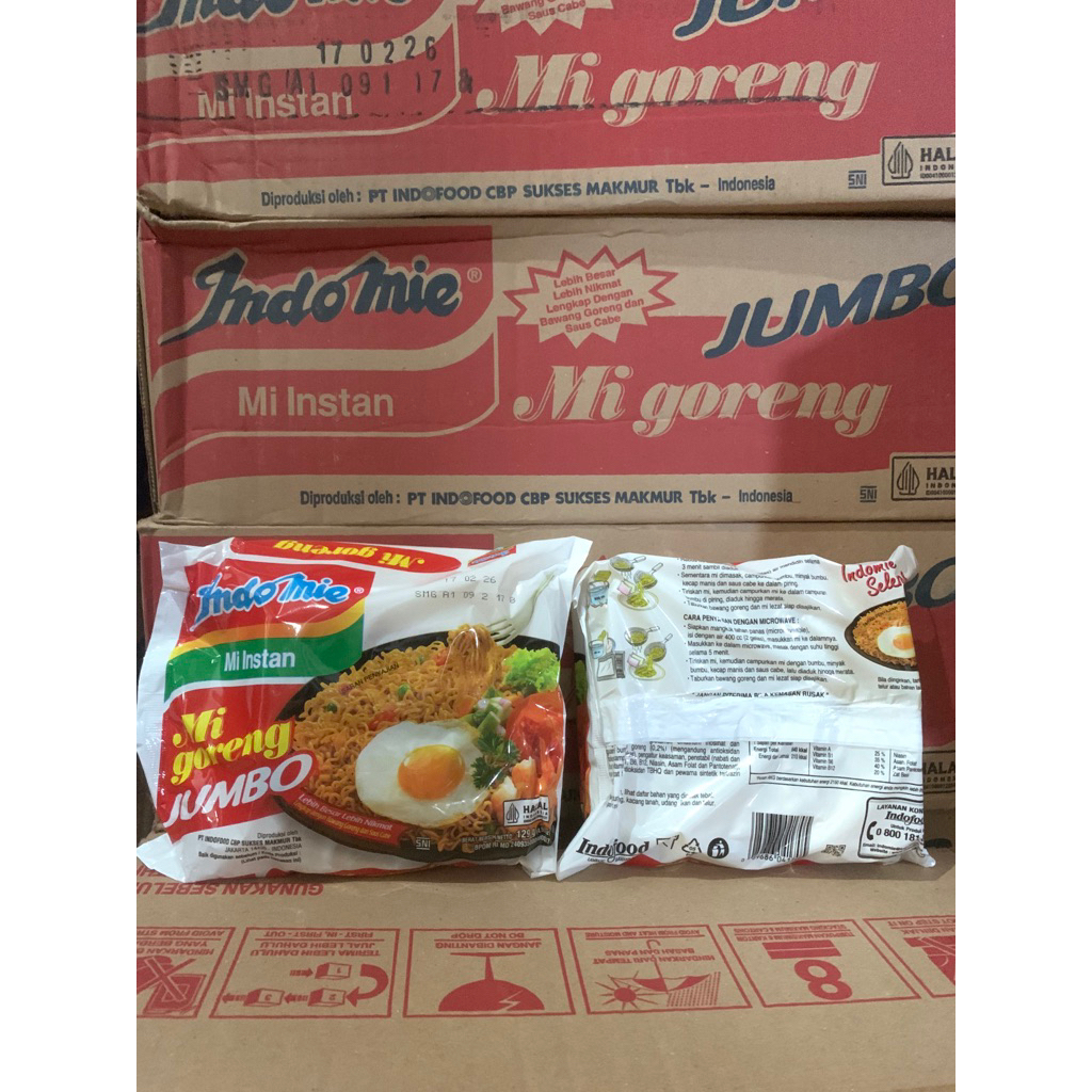

indomie jumbo original/rendang (dus)