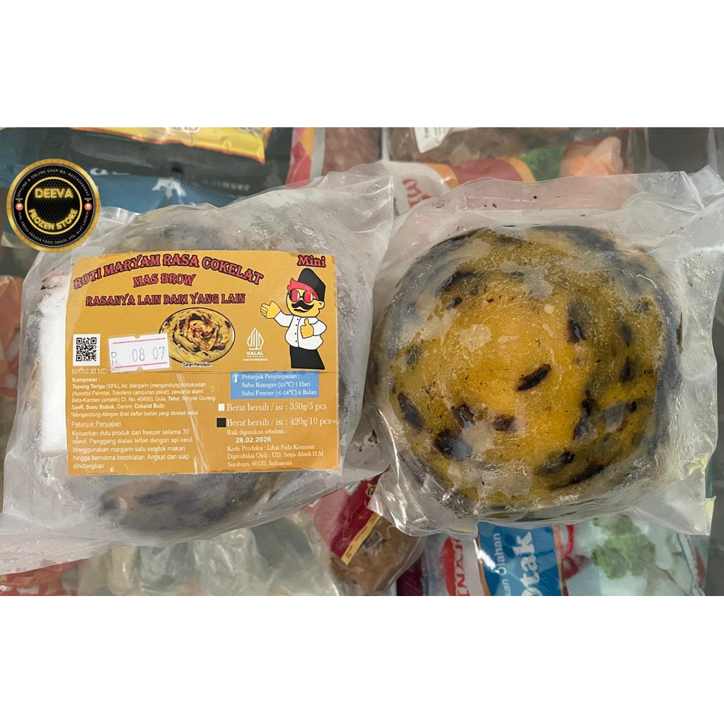 

Roti Maryam rasa coklat Mas brow isi10 420g