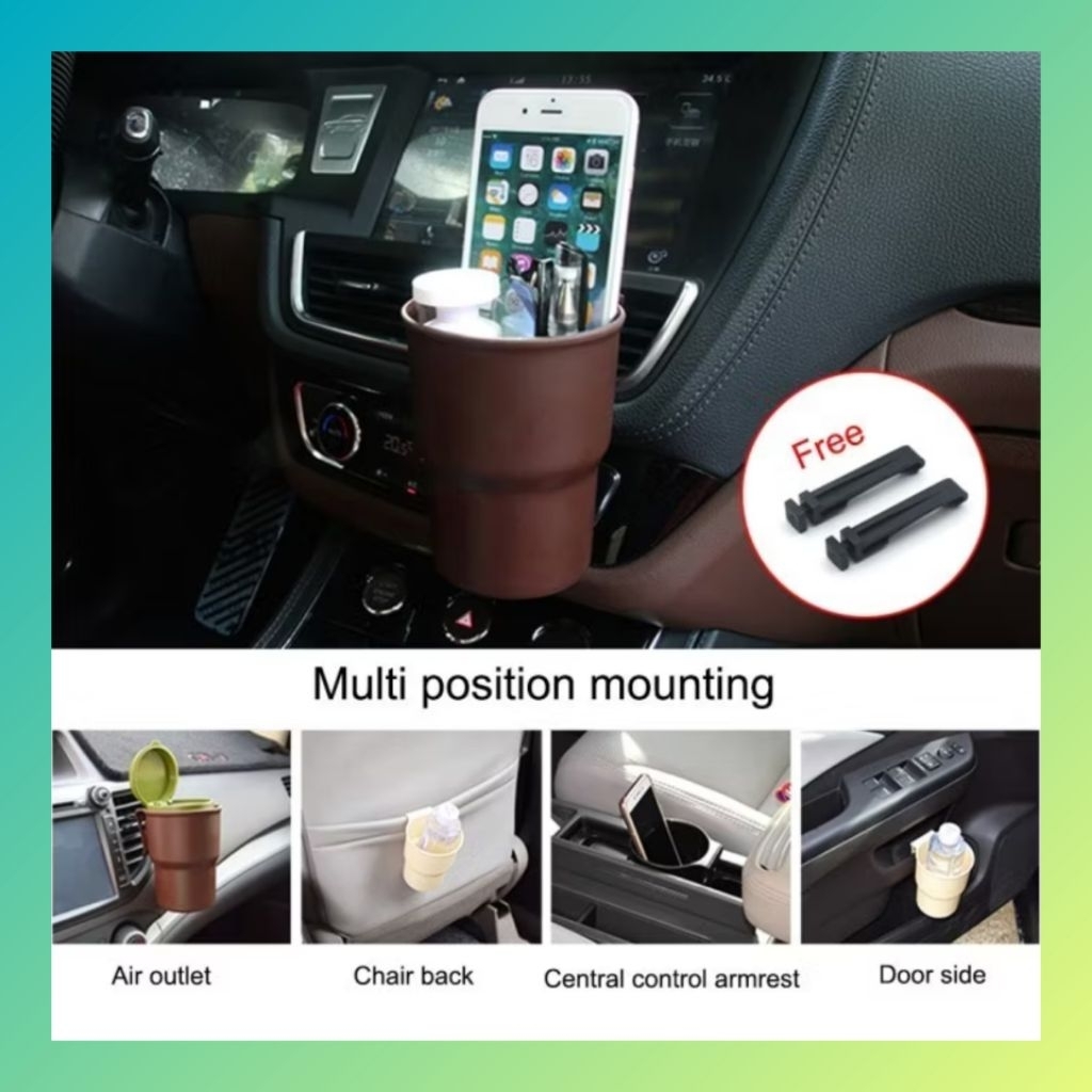 Tempat Botol Minuman Gantung Ac Pintu Mobil Car Cup Holder Asbak Universal clip Jepit Celah Ac Pintu