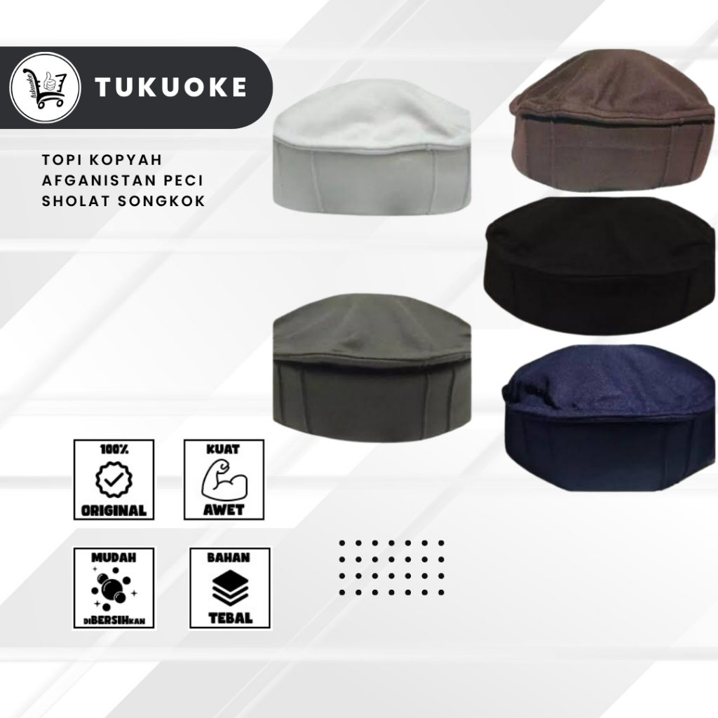 [PECI AFGANISTAN] TOPI KOPYAH Afganistan Peci Sholat Songkok Ngaji All size songkok tutup kepala