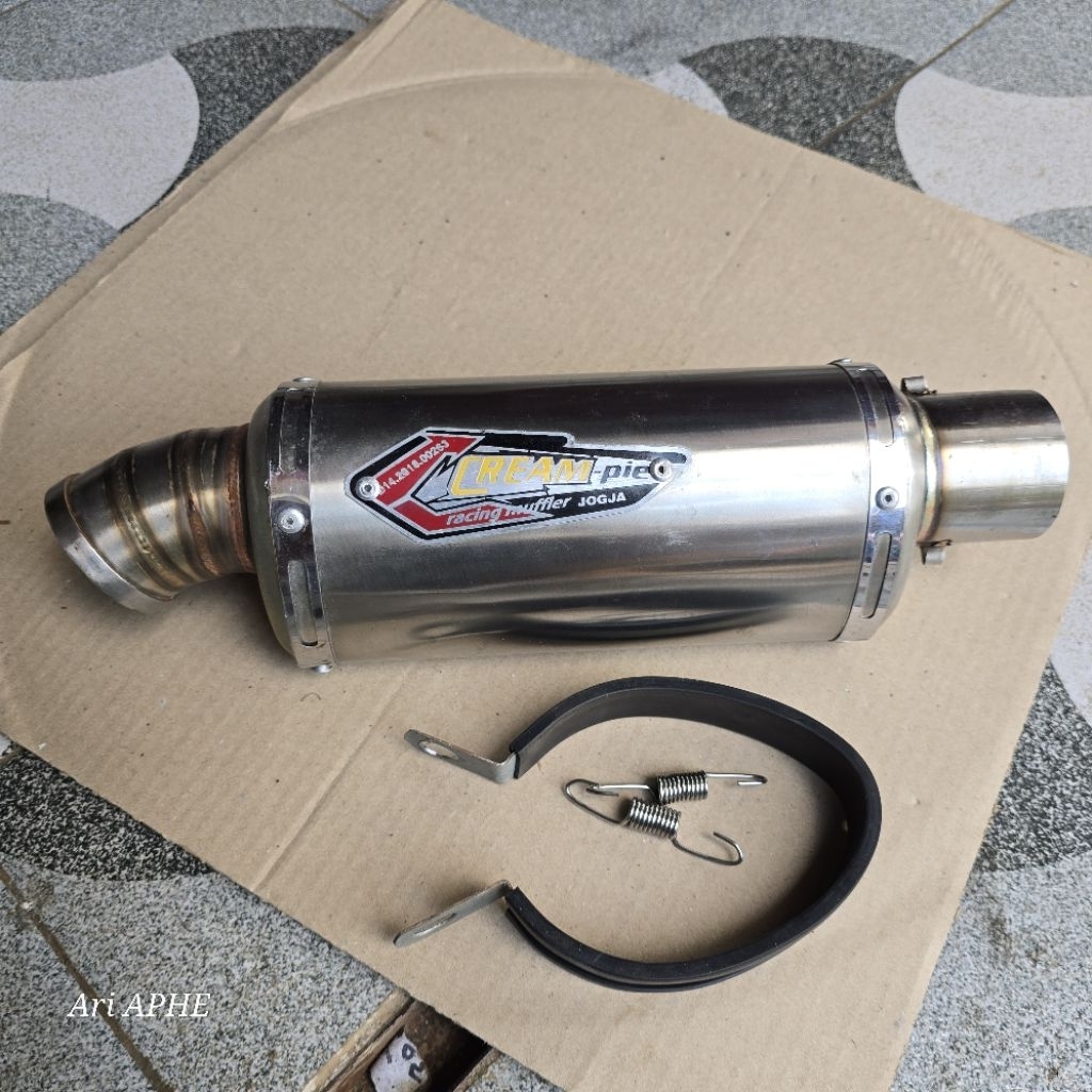 slincer silincer knalpot racing trioval emblem ala creampie