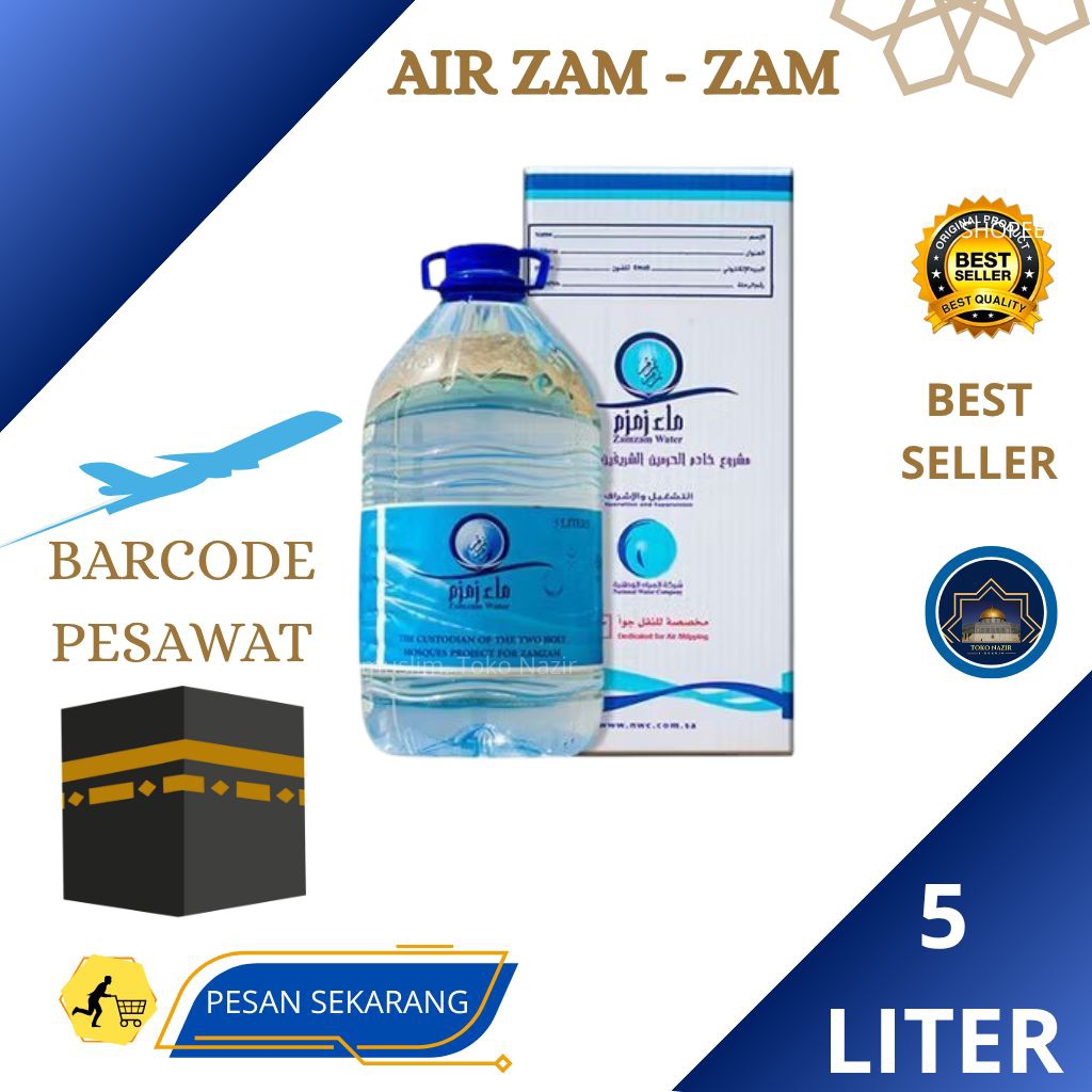

Nazir - Air Zam Zam 5 Liter Barcode Pesawat | Oleh Oleh Haji & Umroh