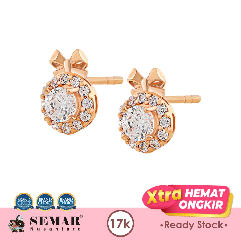 Anting Emas Jollina Coquette Gold 17K Semar Nusantara