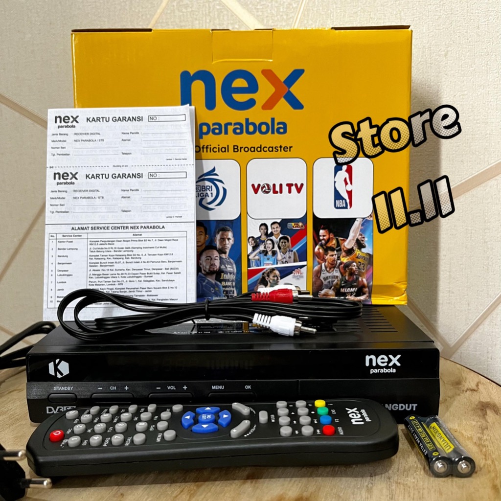 RECEIVER NEX PARABOLA KUNING HYBRID C BAND KU BAND