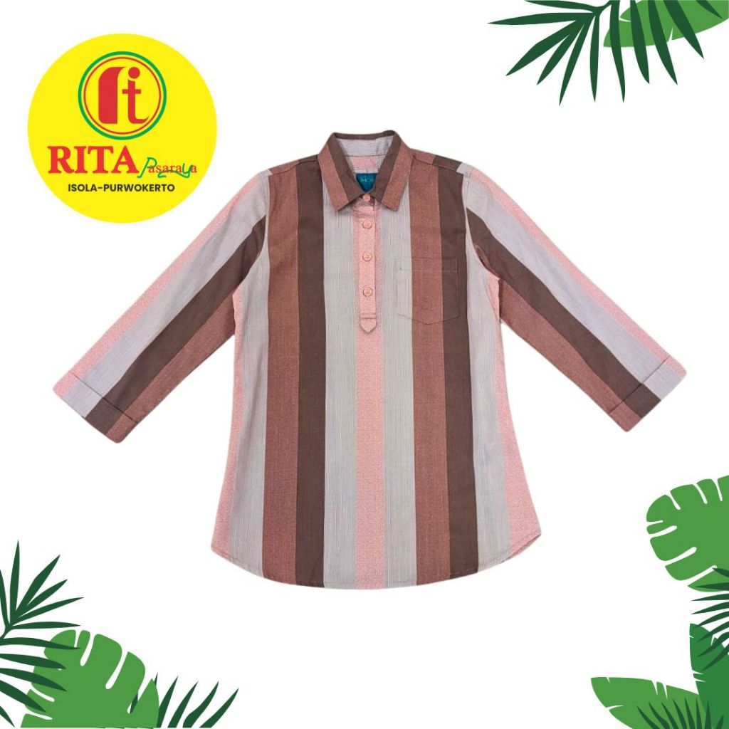 MCB Ladies Kemeja Blouse Salur