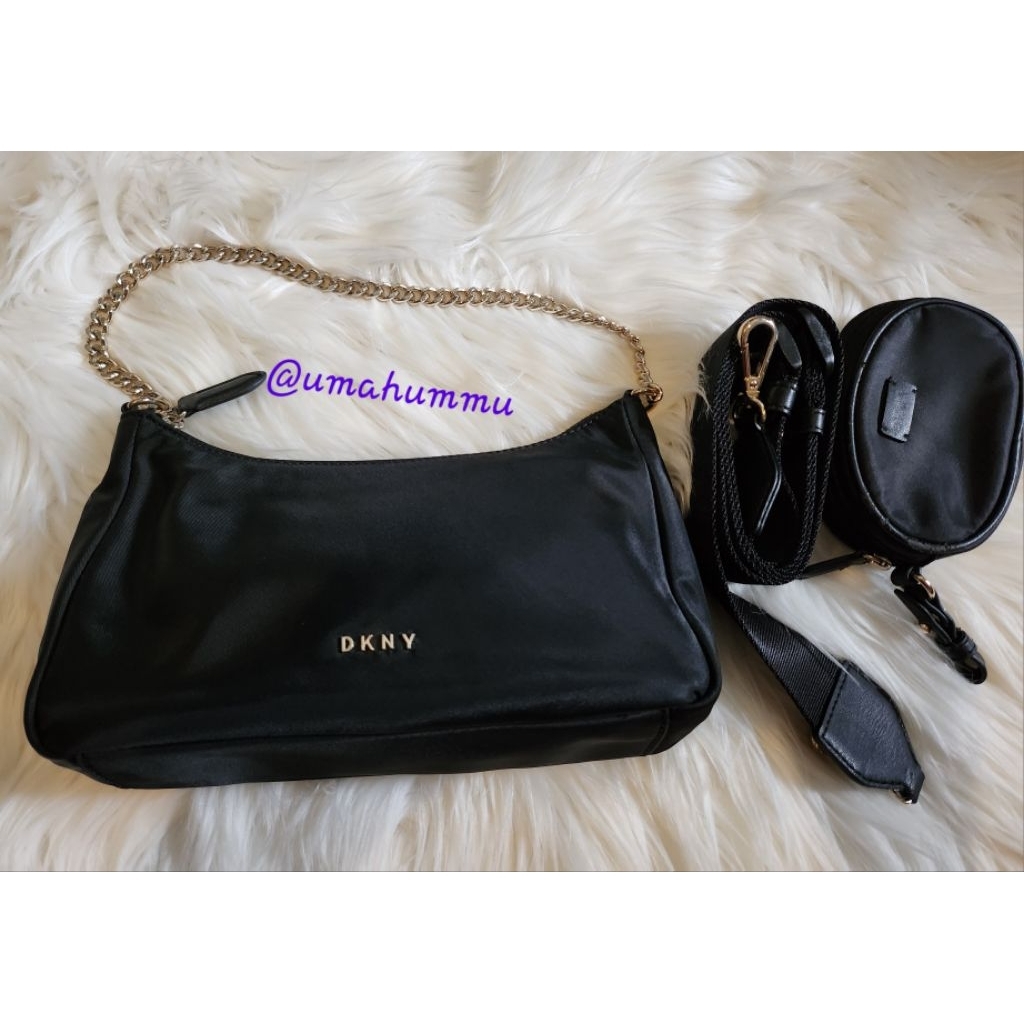 preloved D K N Y crossbody nylon bag