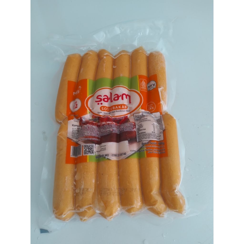 

Sosis salam bakar kombinasi 500 gram isi 12