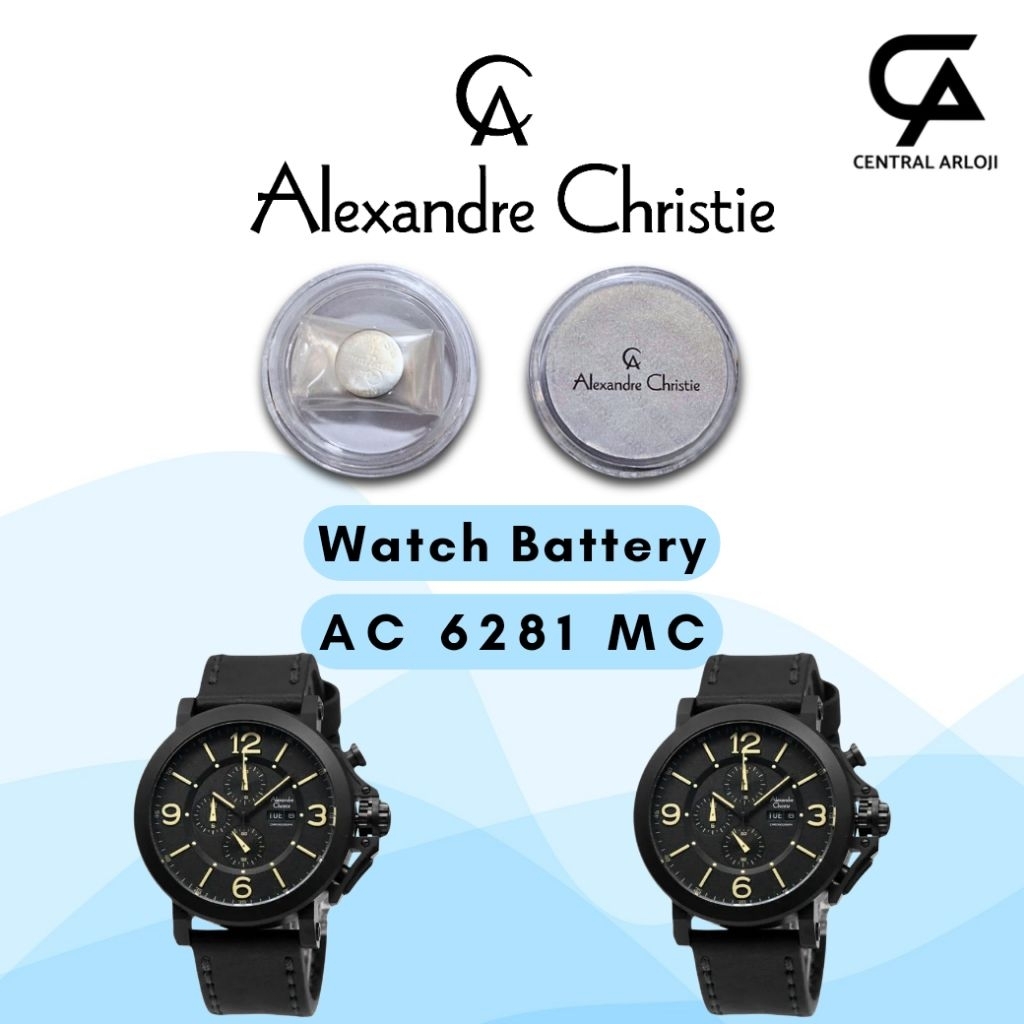 Baterai Jam Tangan Alexandre Christie 6281 MC Original