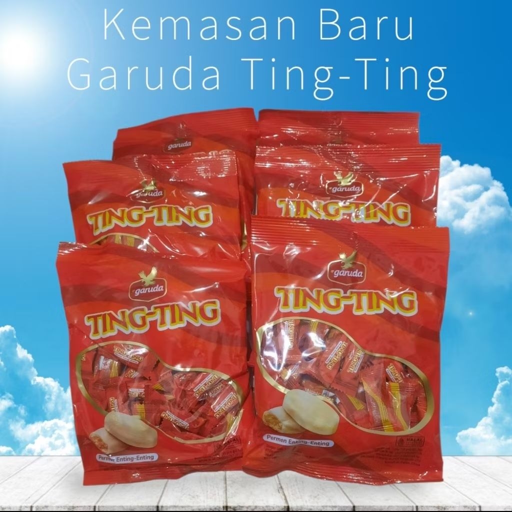 

GARUDA TING TING ISI 50 PCS 125Gr (HADIAH AGUSTUSAN) PERMEN JADUL KEMASAN BARU