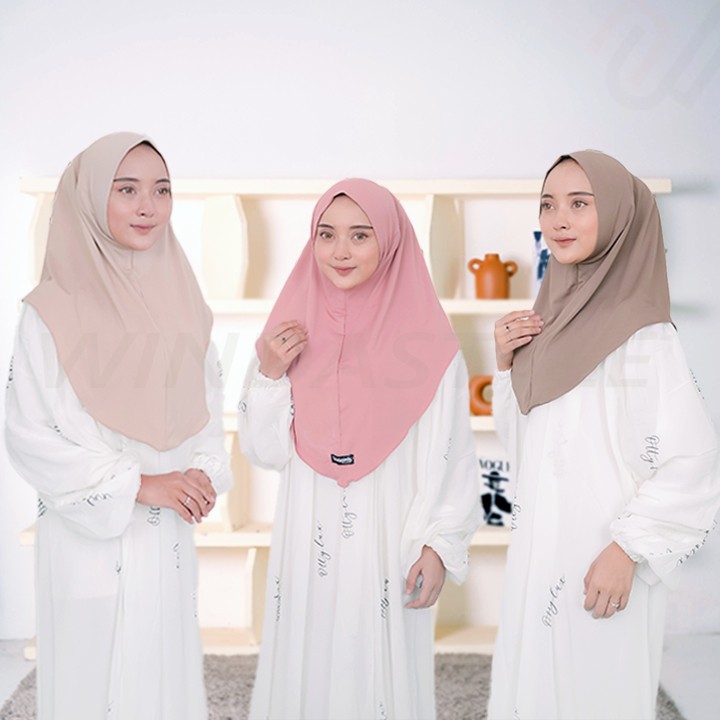 AULIA  Kerudung Bergo Hijab Sport Kaos Jersey Premium Non Pet Size M dan  Terbaru Kekinian