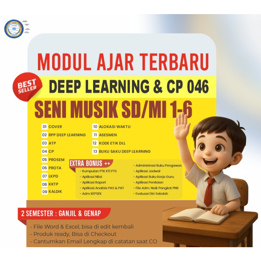 

PERANGKAT MODUL AJAR DEEP LEARNING MEPEL SENI MUSIK JENJANG SD KELAS 1,2,3,4,5,6
