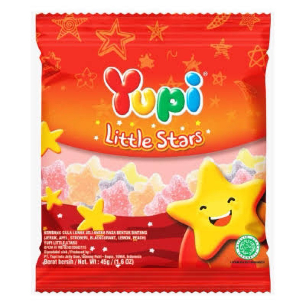 

YUPI CANDY GUMMY LITTLE STARS PCK 45g