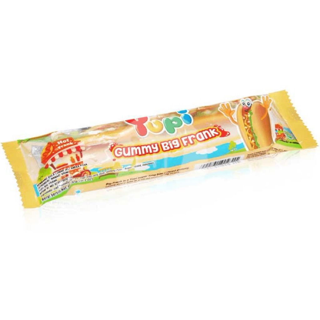 

YUPI CANDY GUMMY BIG FRANK PCK 32g