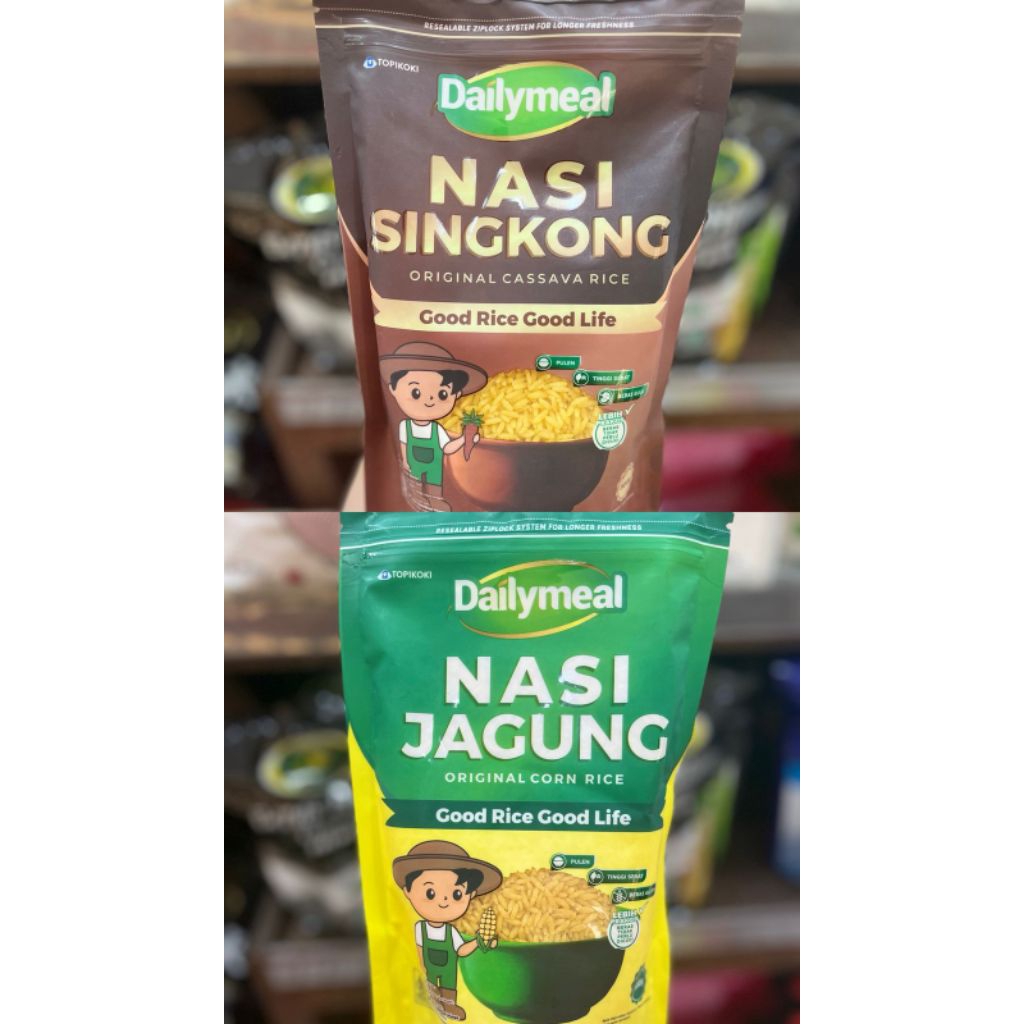 

TOPI KOKI DAILY MEAL NASI JAGUNG & SINGKONG 500G