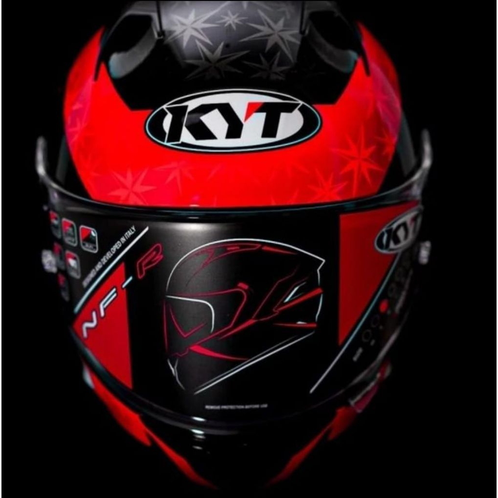 Helm KYT NFR Augusto Fernandez Helm Replica Pembalap Moto GP Helm Full Face
