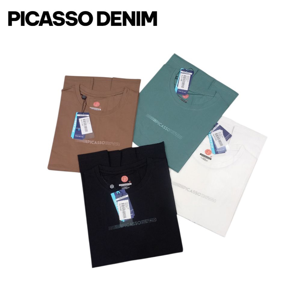 KAOS OBLONG PICASSO SPANDEK TIPIS//PICASSO DENIM// T-SHIRT OBLONG PICASSO KATUN SPANDEK