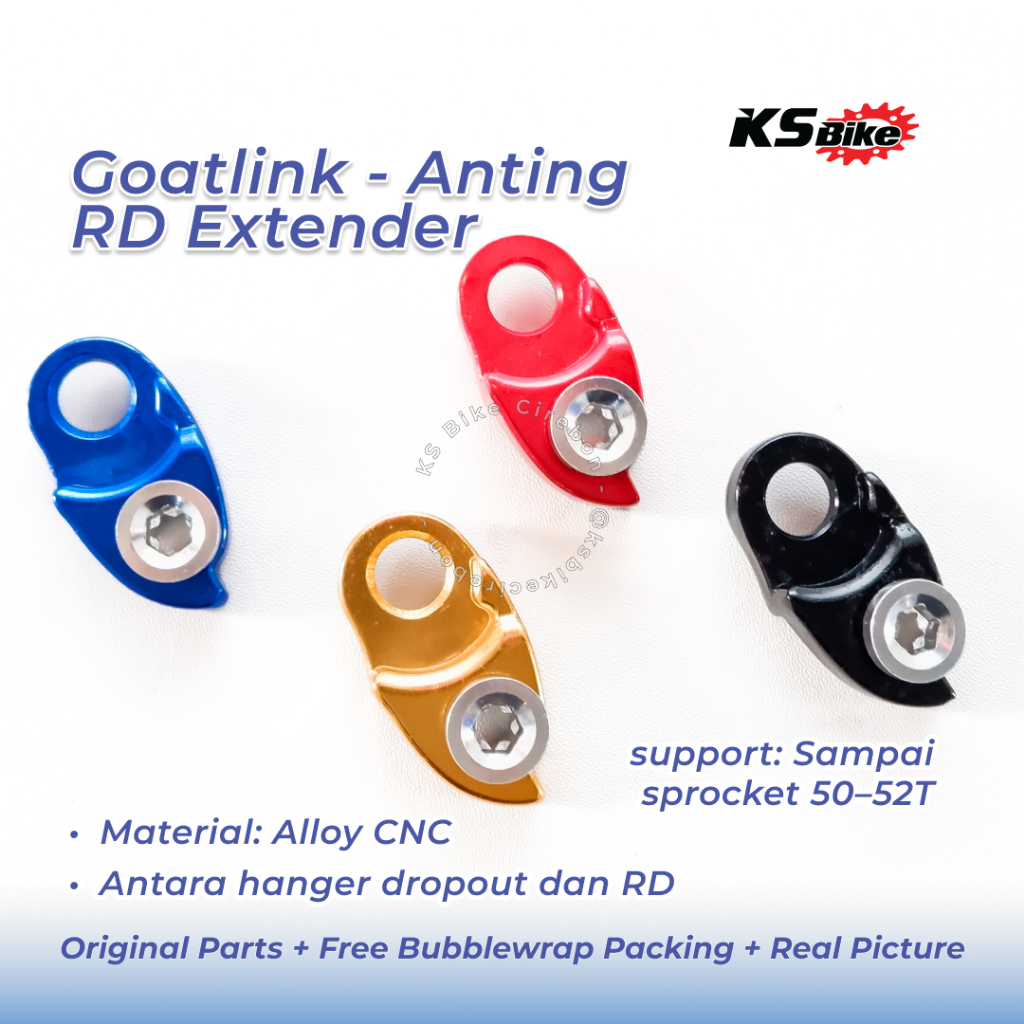 Goatlink Pemanjang RD Sepeda - Anting Derailleur Extender Universal Shimano SRAM - Sambungan Anting 