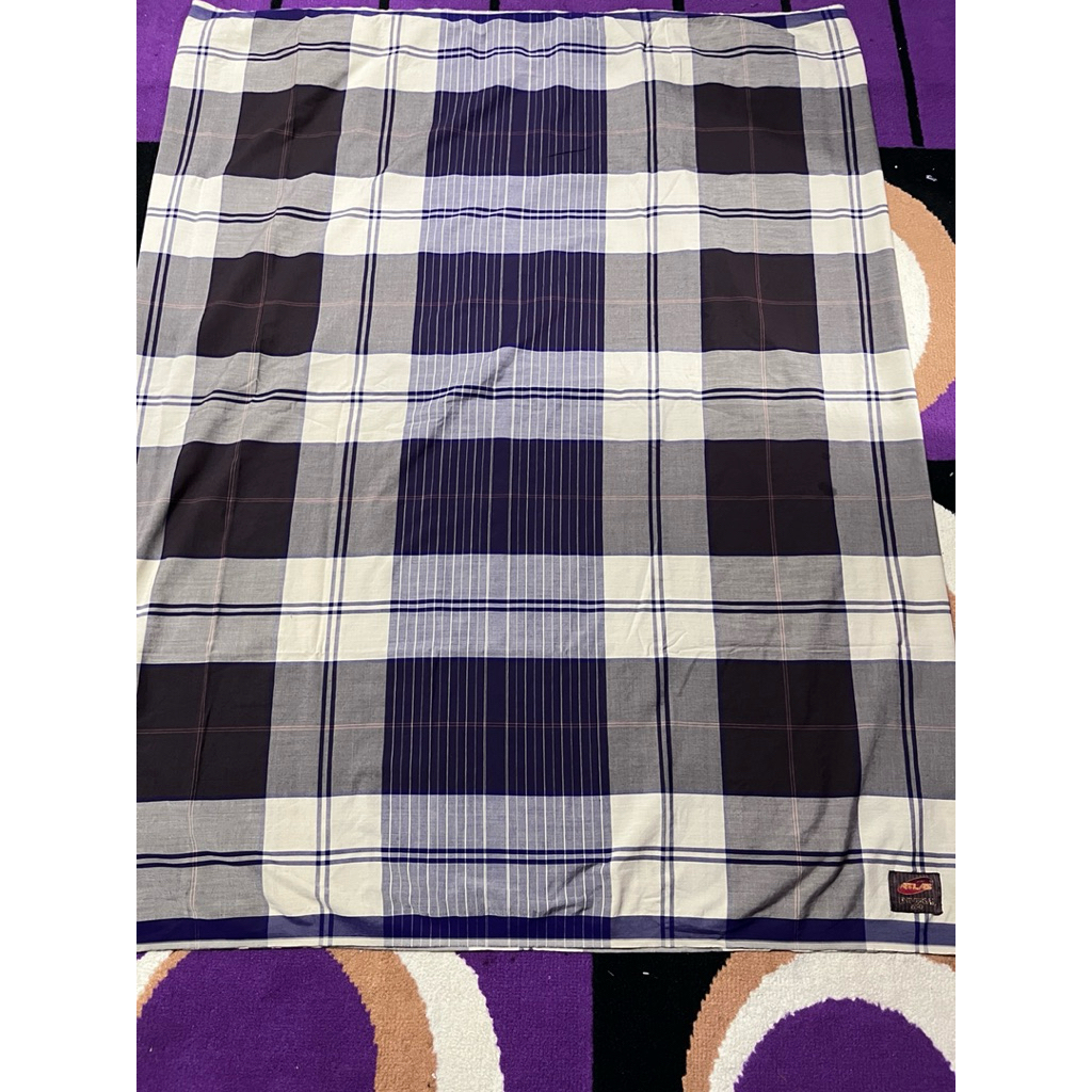 sarung jadul atlas universal 650 kotak besar motif KDT langka preloved