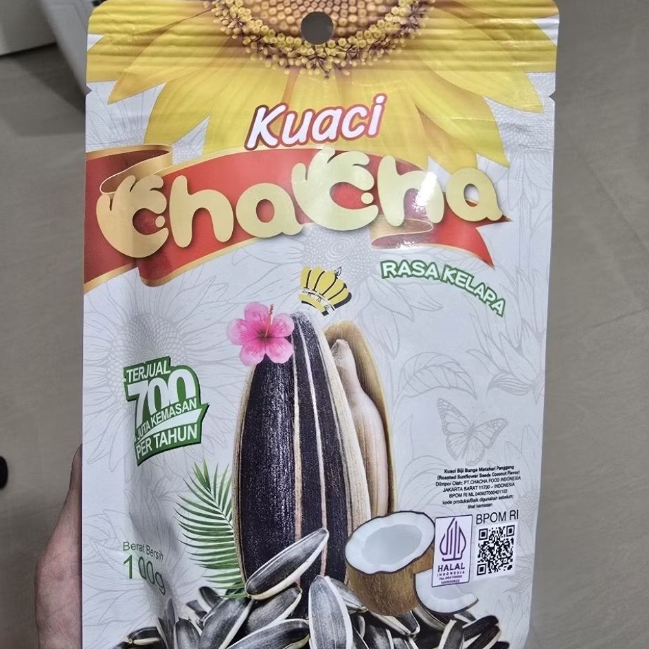 

kuaci chacha sunflower seeds halal BPOM PROMO