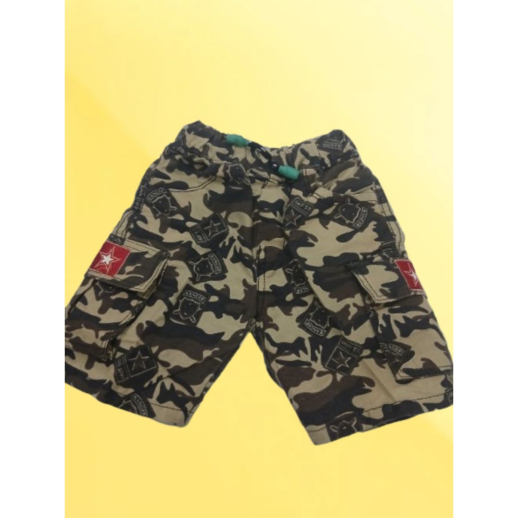 CELANA ANAK LORENG PENDEK CARGO CELANA PENDEK ANAK ABRI CARGO