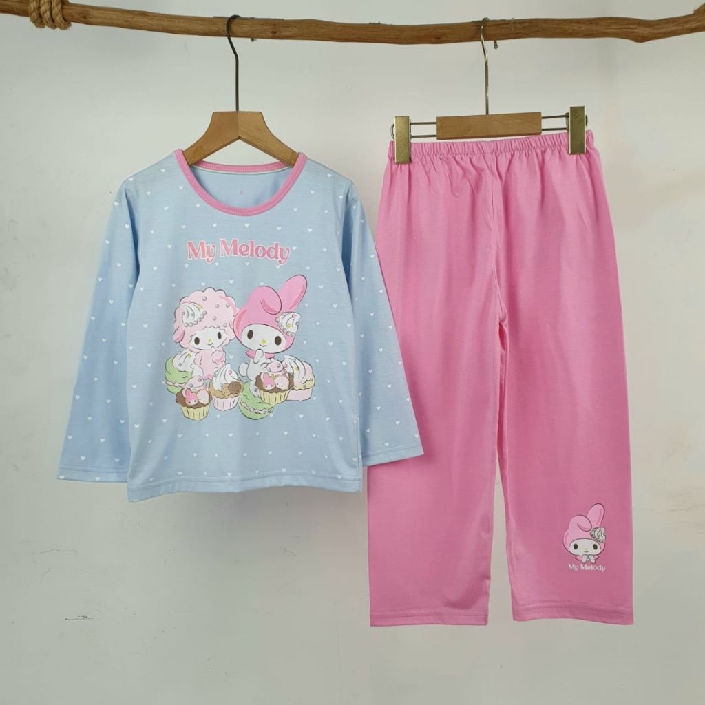 Piyama anak dan wanita remaja my melody / baju tidur