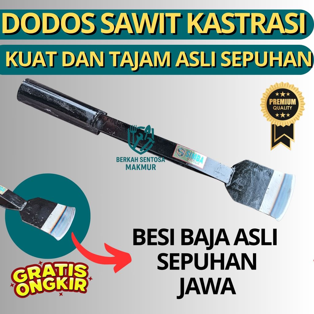 Alat Dodos Sawit Kastrasi Asli Sepuhan Jawa, Besi Baja Asli Per Mobil Kuat