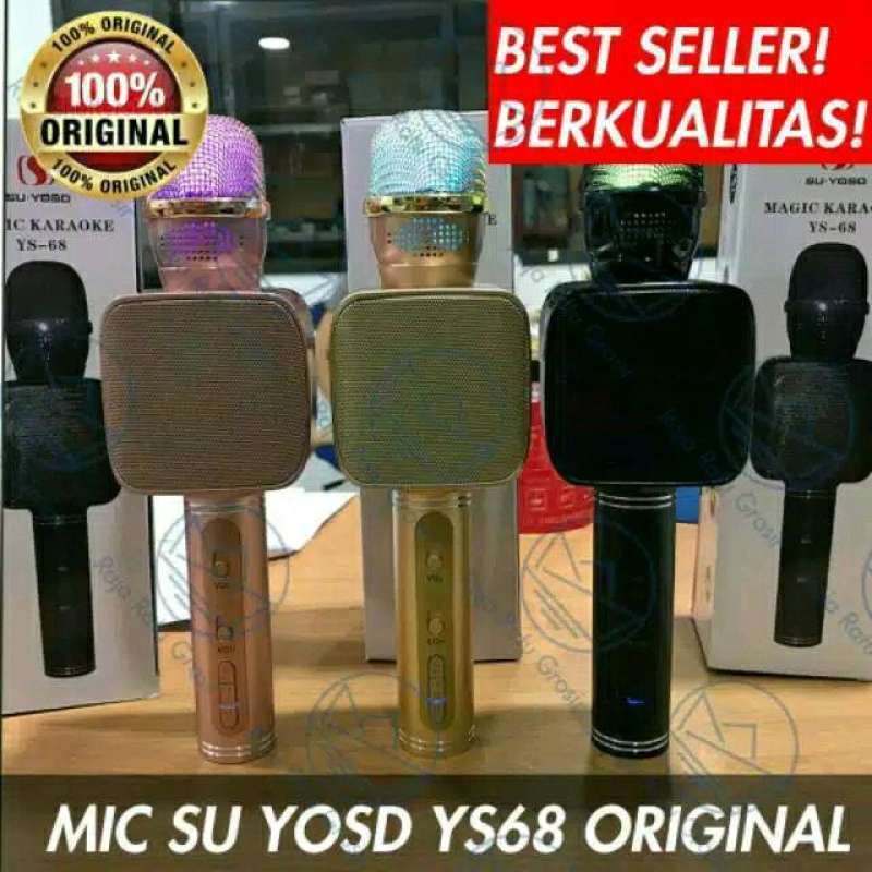 SPEAKER MIC BLUETOOTH YS-68 MIC BLUETOOTH YS68 MAGIC KARAOKE SU YOSD YS68 SPEAKER MIC BLUETOOTH
