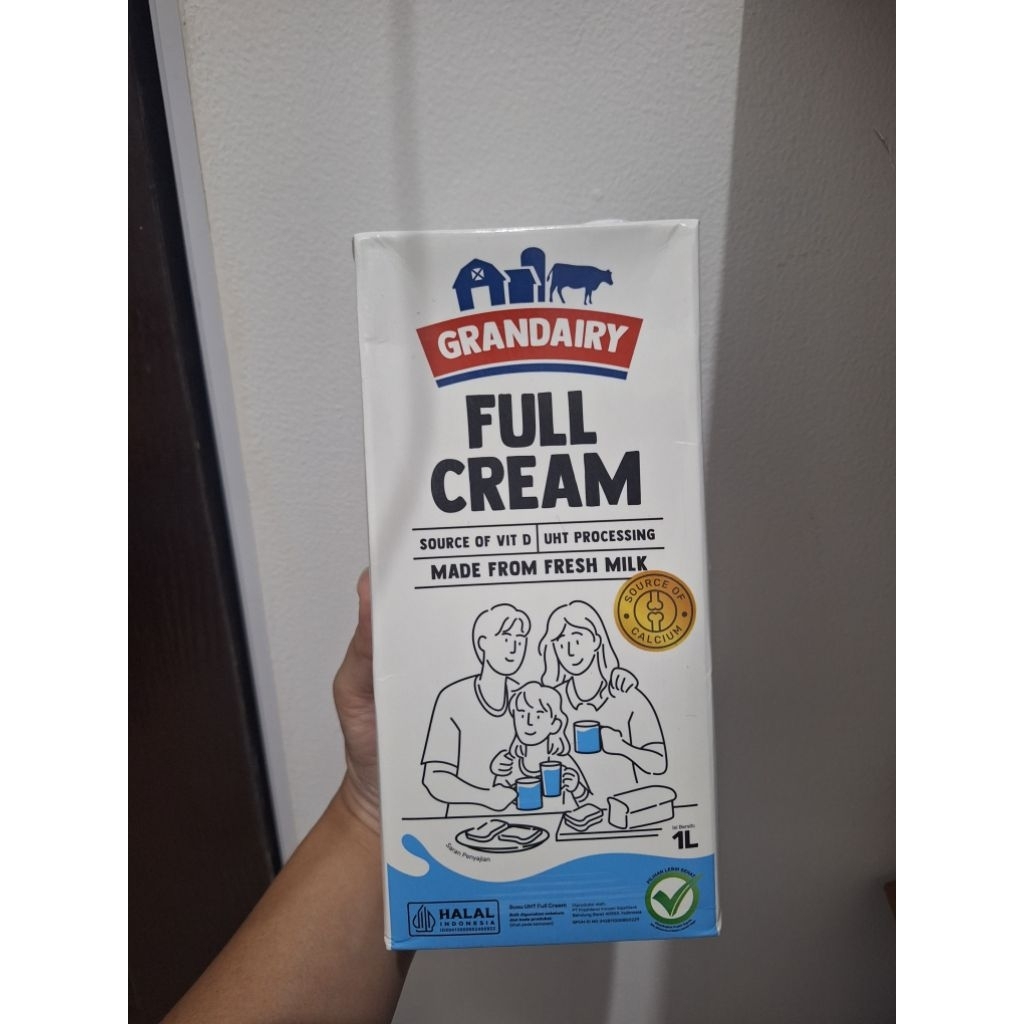 

Susu Full Cream Grandairy 1 Liter